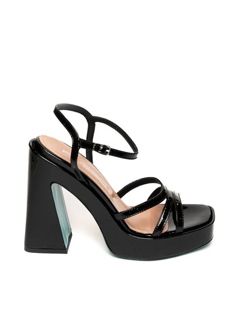 Black alife patent sandal RUSSO G | ALIFE102VERN-NERO